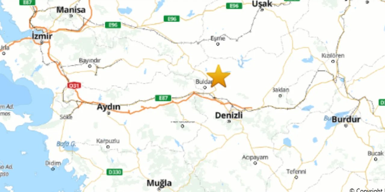 Denizli'de bir şiddetli deprem daha