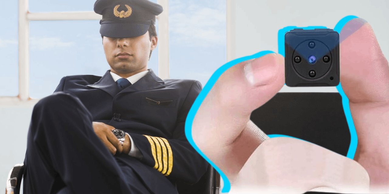 Kadınları gizlice çeken pilota gözaltı