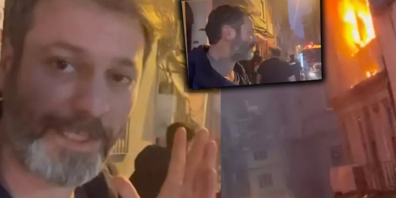 Beyoğlu’nda metruk binada çıkan yangında korku dolu anlar: Ufuk Özkan'ın kardeşi Umut Özkan son anda kurtuldu