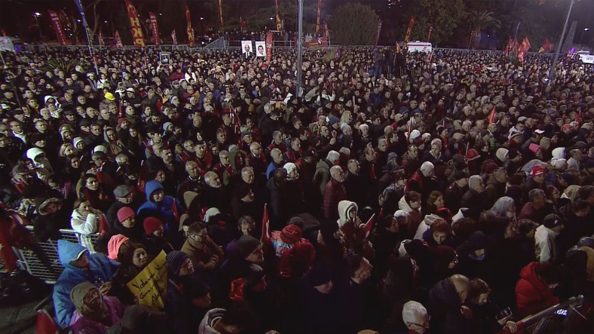 Saraçhane’deki CHP mitinginde 35 gözaltı