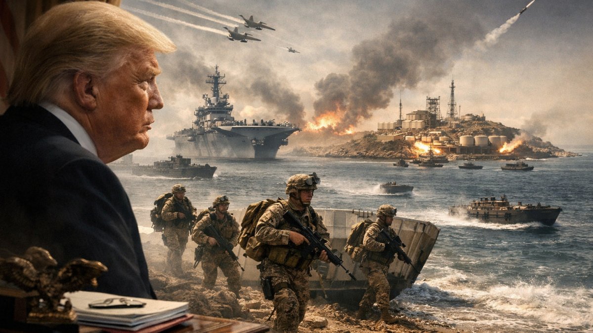 Trump’ın Orta Doğu planı: Hark Adası masada, 8 bin asker sevk ediliyor