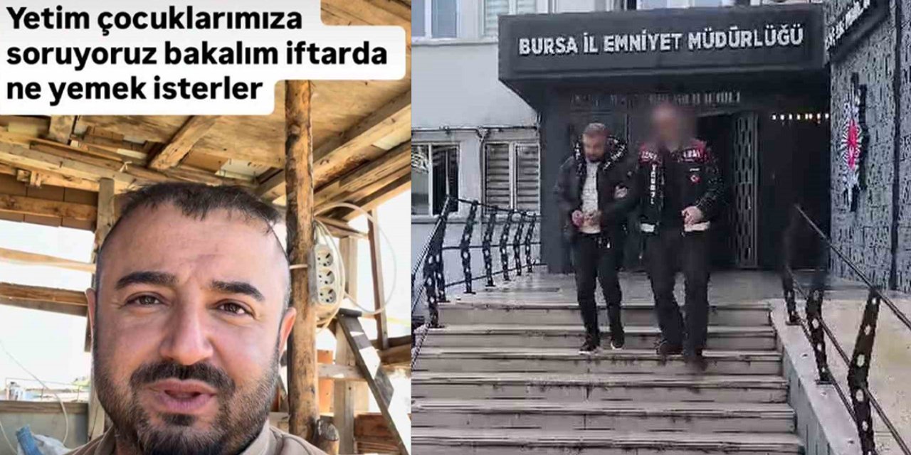 Yardım paralarını kendisi alan 'Bursa Abisi' isimli sosyal medya fenomeni tutuklandı