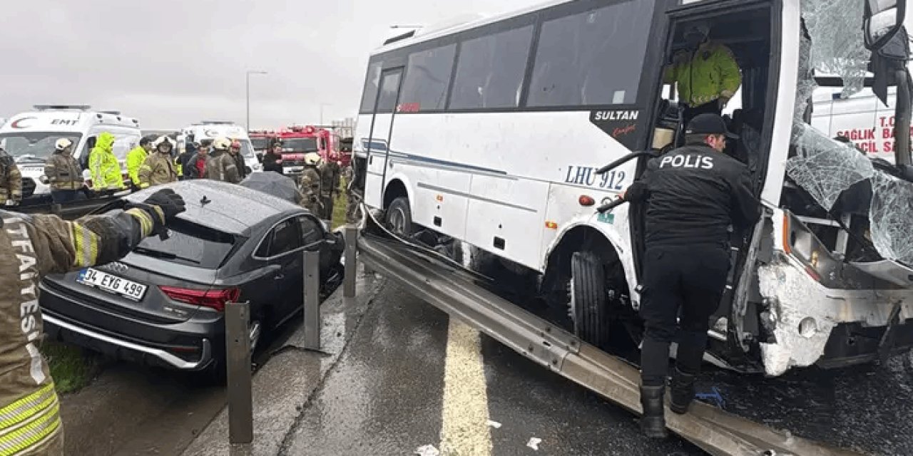 İstanbul'da büyük kaza: Şehit olduğu açıklanan polis kalp masajıyla hayata geri döndürüldü! 30 yaralı