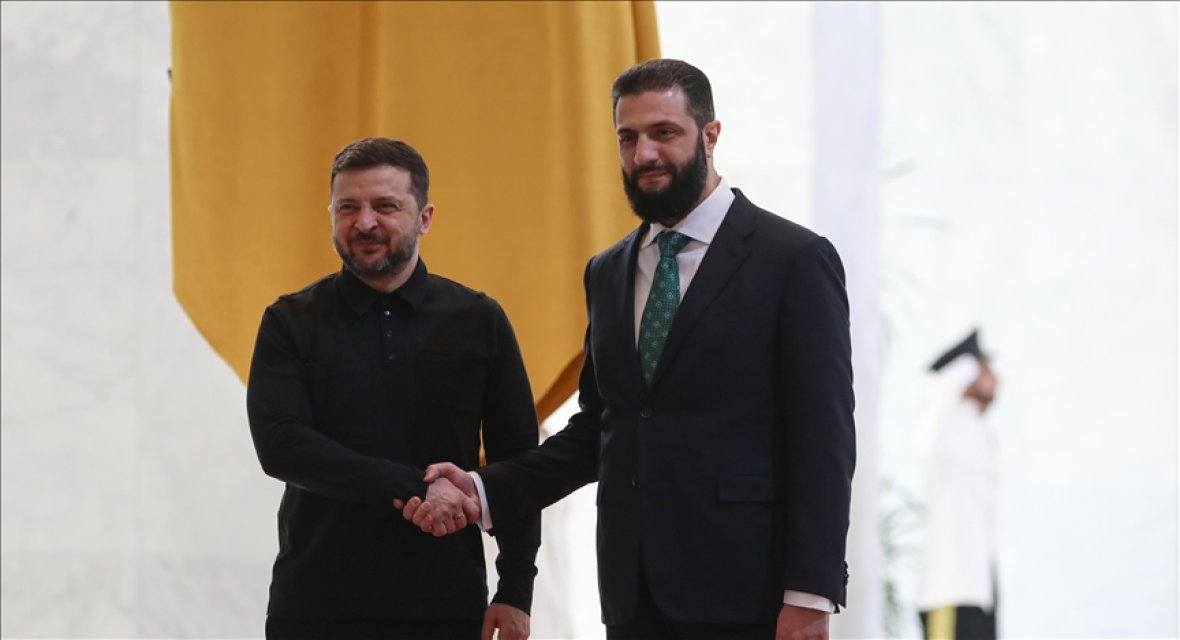 Şam’da tarihi zirve: Zelenski ve Eş Şara’dan ortak cephe