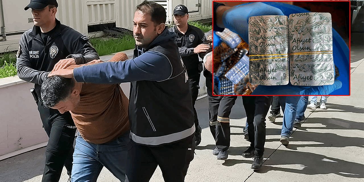 Islak mendil paketini “afiyet olsun” folyosu ile kaplayıp uyuşturucu sattılar