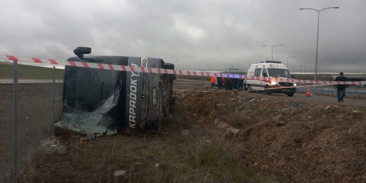 Ankara yolunda otobüs kazası: 20 yaralı var