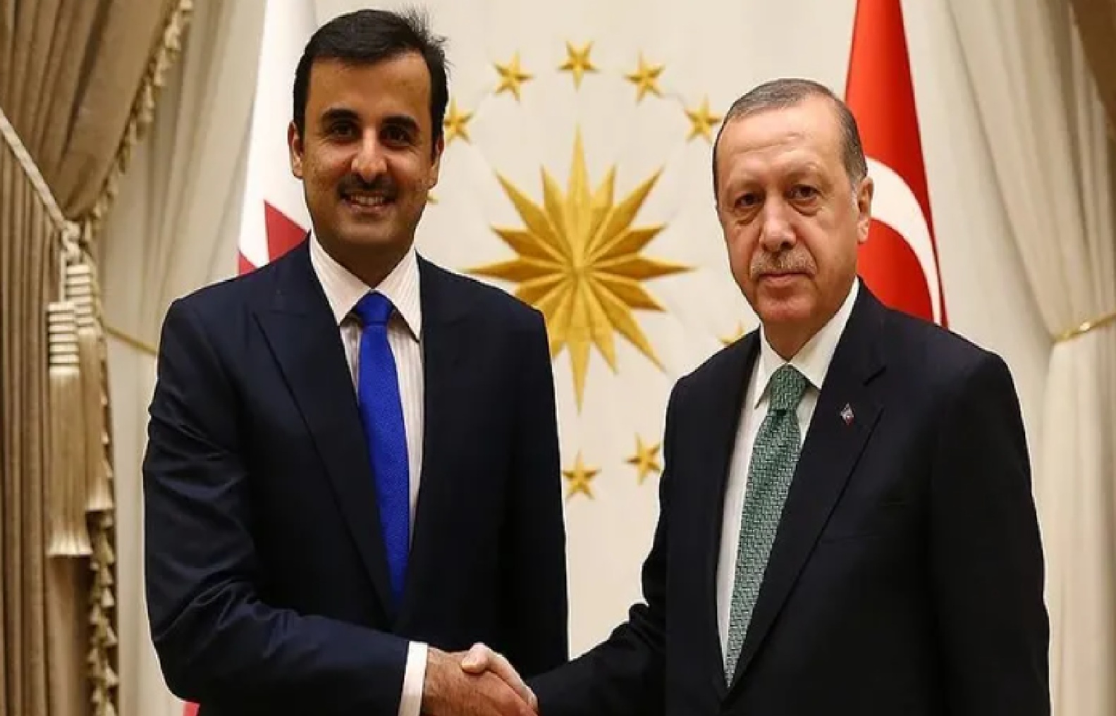 Cumhurbaşkanı Erdoğan Katar Emiri Al-Sani ile görüştü