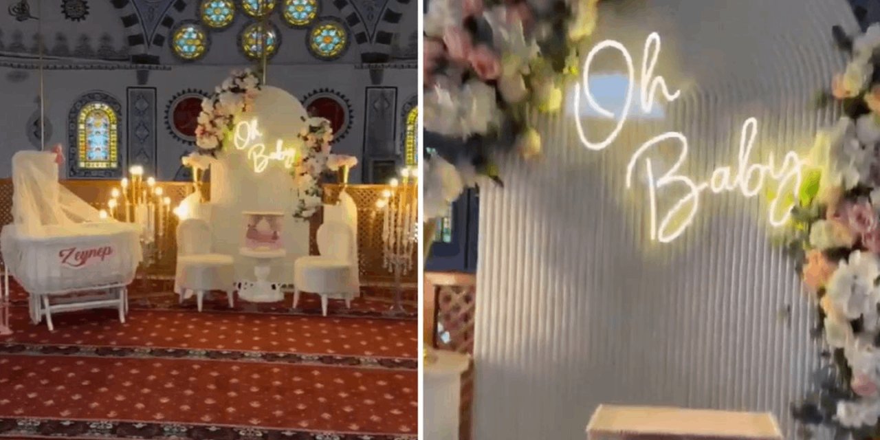 Camide "baby shower" skandalı: Görüntüler tepki yağmuruna tutuldu