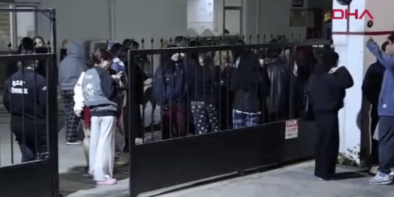 KYK'da kalan 28 kız öğrenci hastanelik oldu