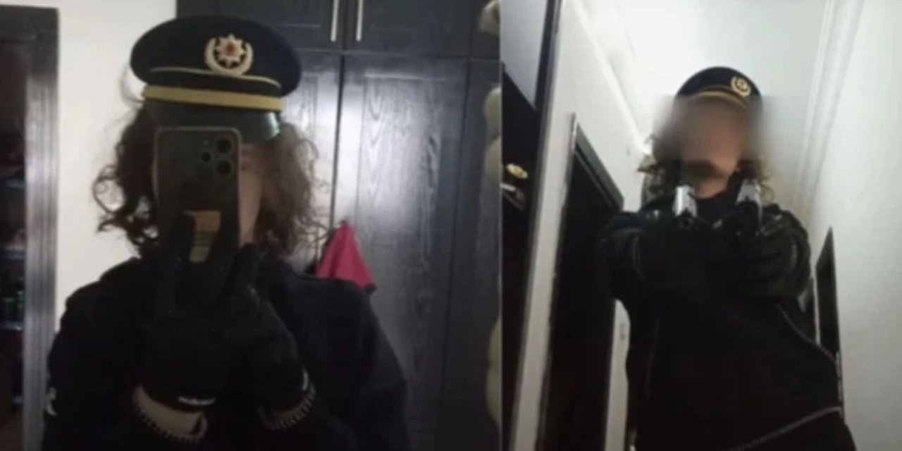 İsa Aras Mersinli adlı saldırganın yeni fotoğrafları ortaya çıktı: Polis şapkasıyla pozu dikkat çekti