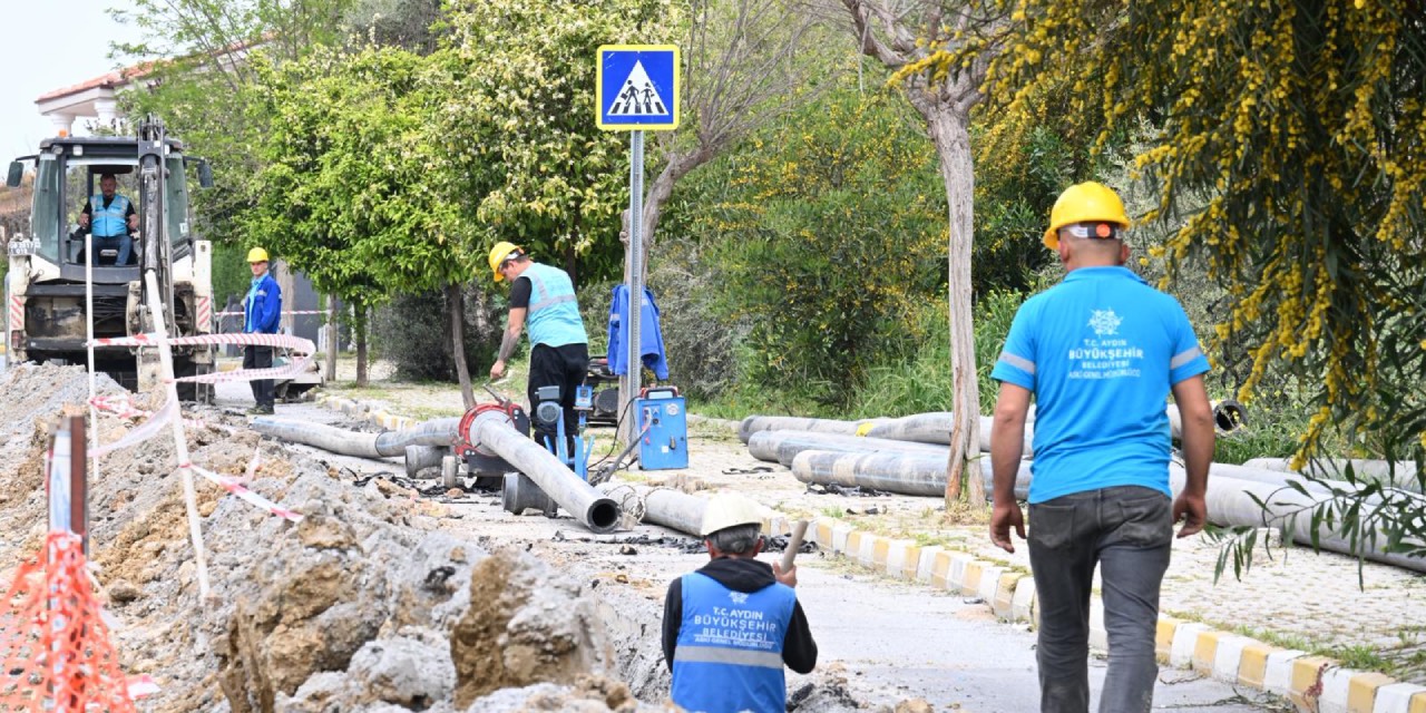 Kuşadası’nda içme suyu hattı yenileme çalışması başladı