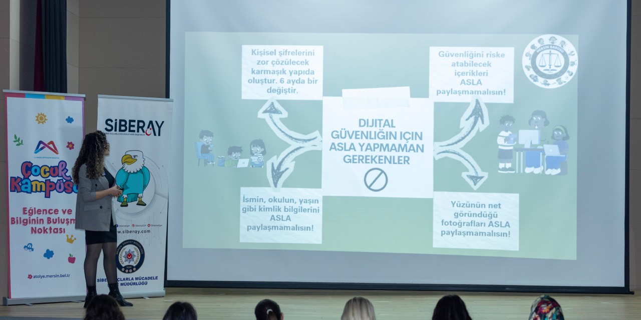 Mersin’de çocuklara yönelik siber güvenlik eğitimi düzenlendi