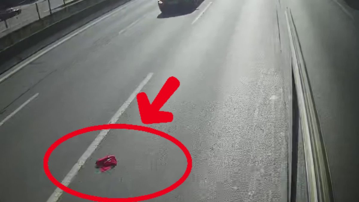 Seyir halindeki otobüsü durdurdu: Yoldaki Türk bayrağını aldı