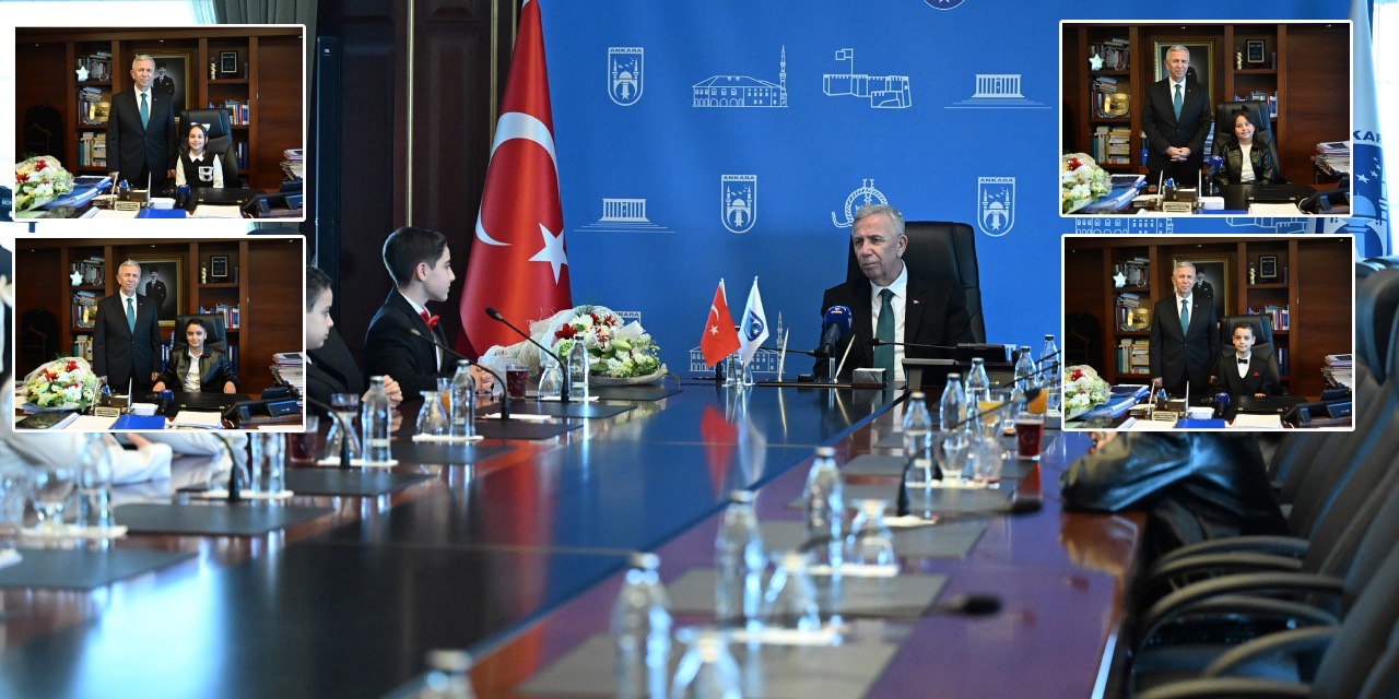 Ankara’da 23 Nisan’da başkanlık koltuğu çocuklara devredildi