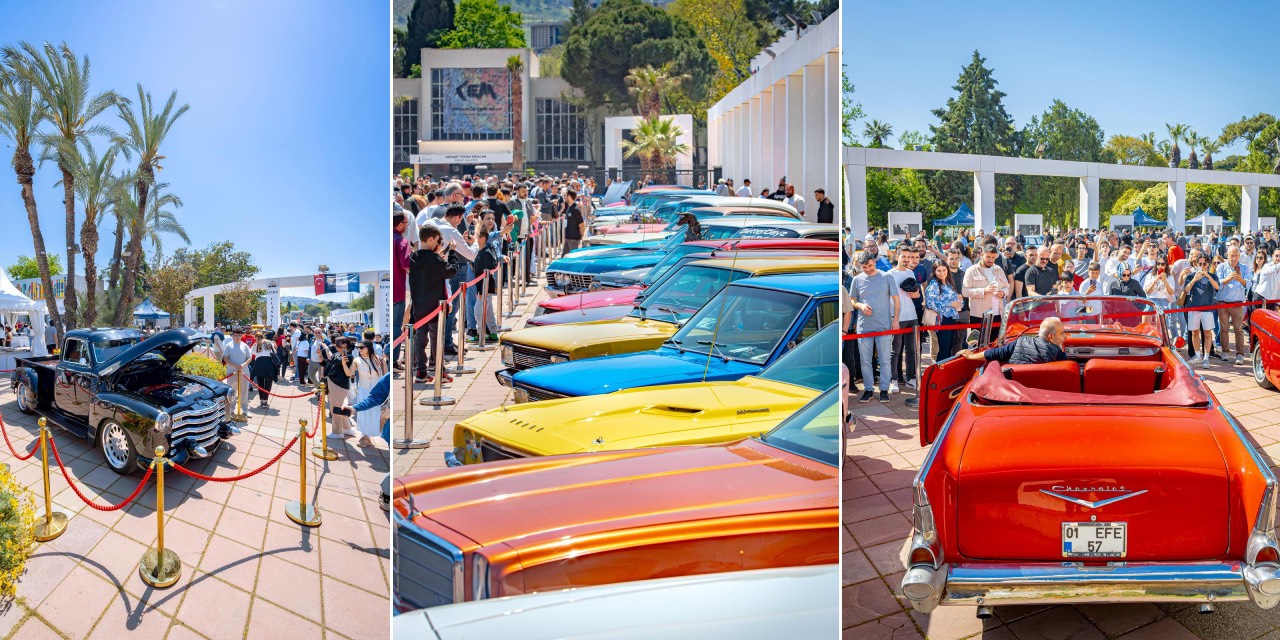 İzmir’de Klasik Otomobil Sergisi Kültürpark’ta ziyaretçileri ağırladı