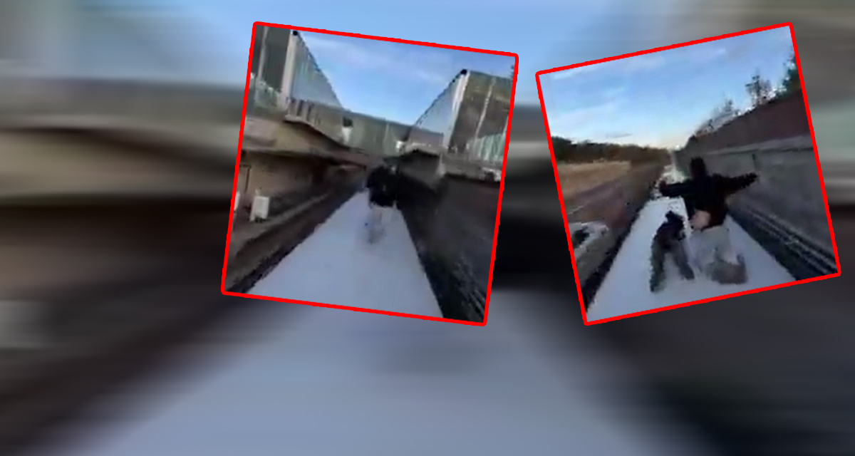 Tren üstünde çekilen akım videosu kötü bitti