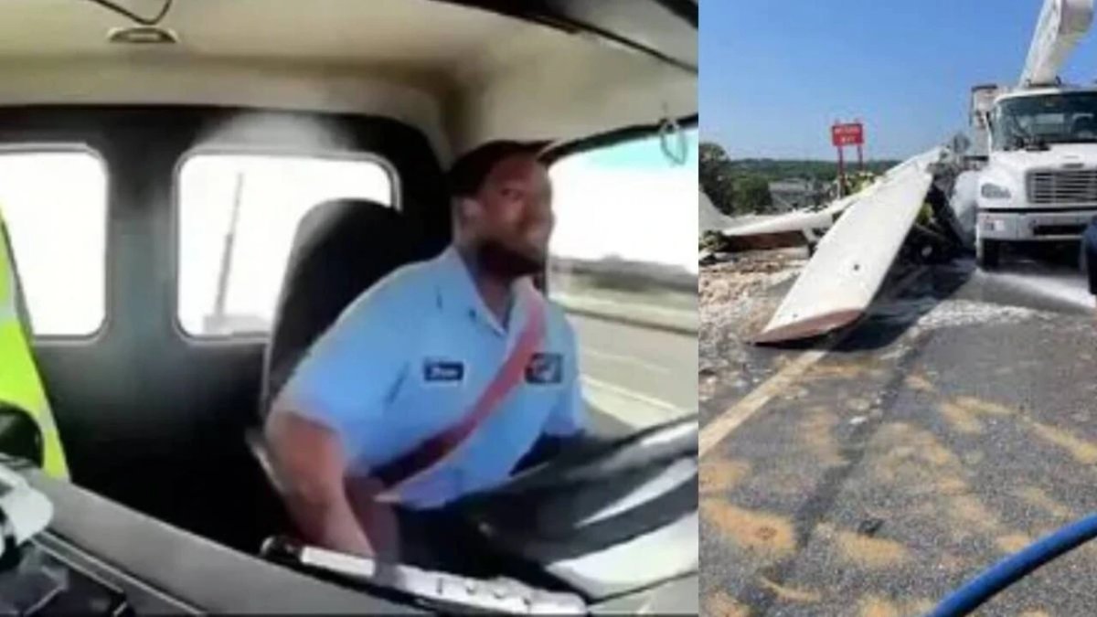 ABD'de iniş yapan uçak kamyona çarptı