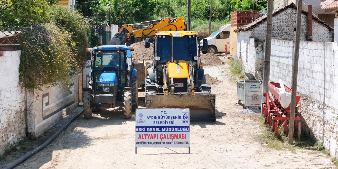 Aydın Koçarlı Bıyıklı Mahallesi’nde içme suyu hattı yenileniyor