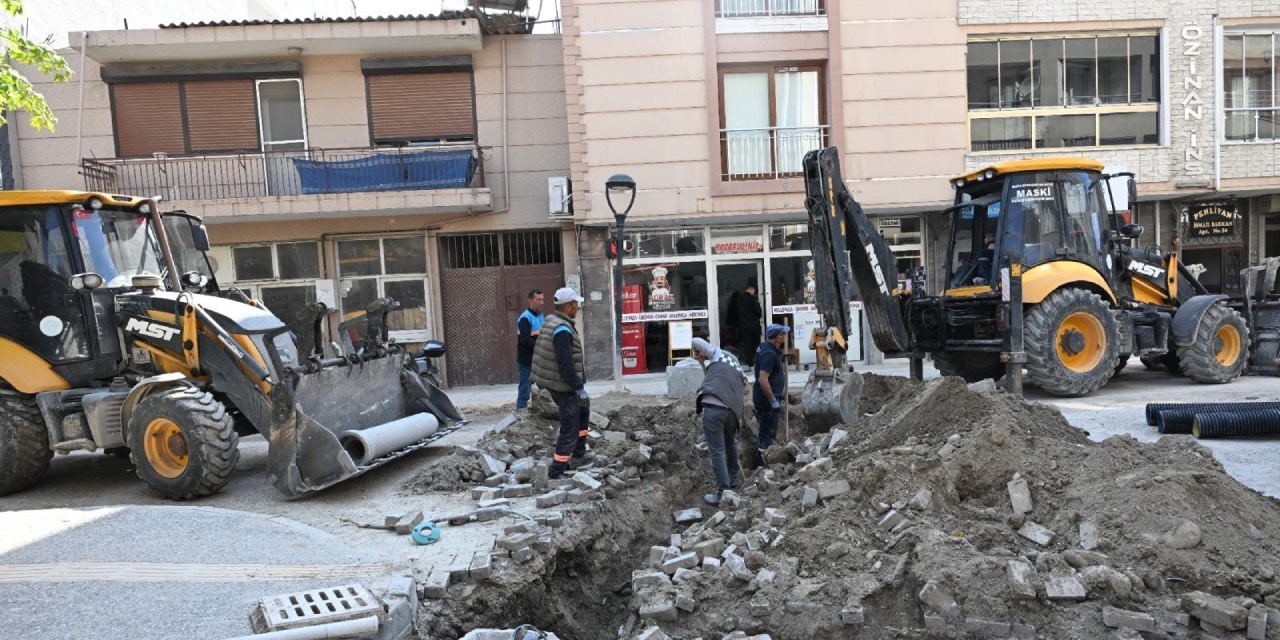 Manisa Saruhanlı’daki altyapı yatırımında çalışmaların yarısı tamamlandı