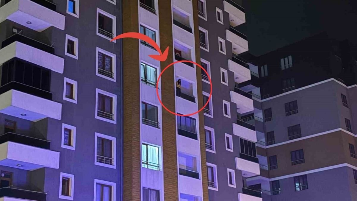 Kayseri'de 5. katın balkonuna çıktı: İntihardan polis vazgeçirdi