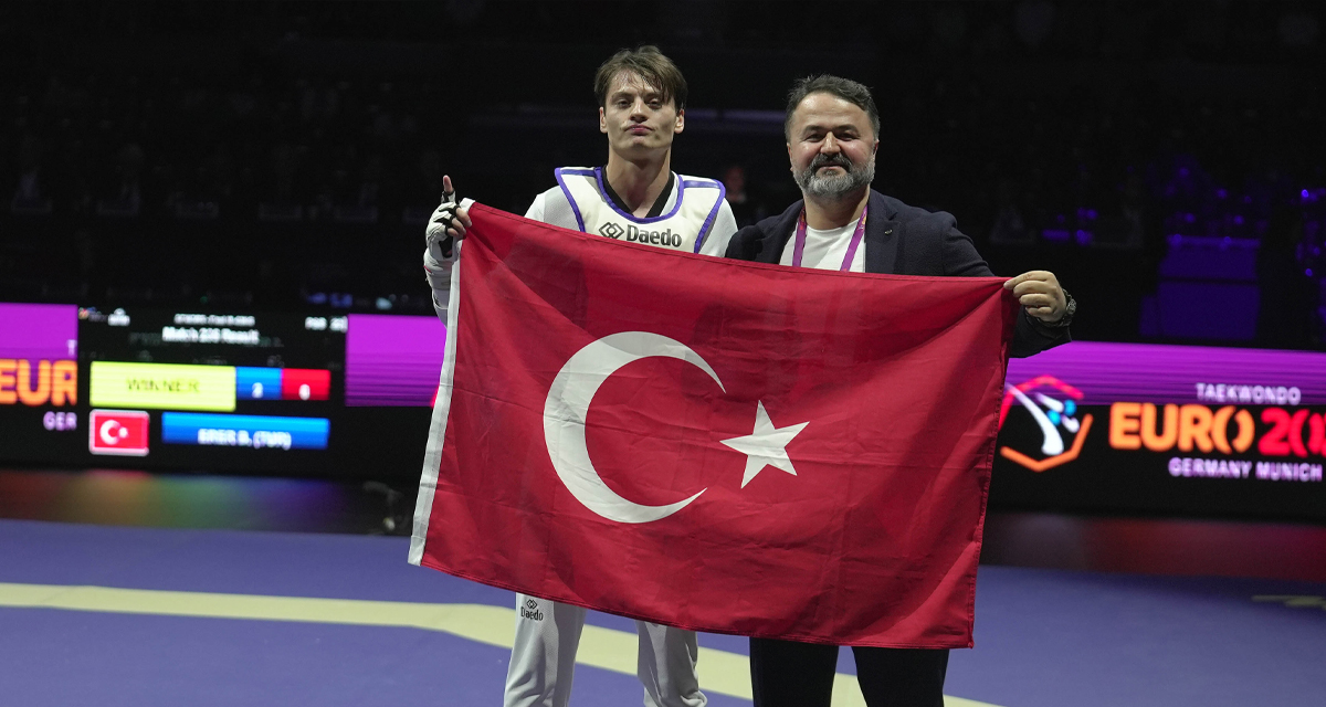 Berkay Erer 2026 Avrupa Tekvando Şampiyonası'nda altın madalyanın sahibi oldu