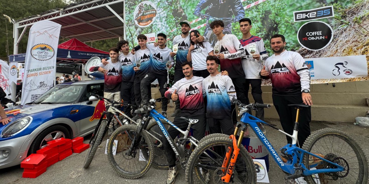İzmir’de Çatalkaya Downhill Festivali ile yeni bisiklet parkuru açıldı