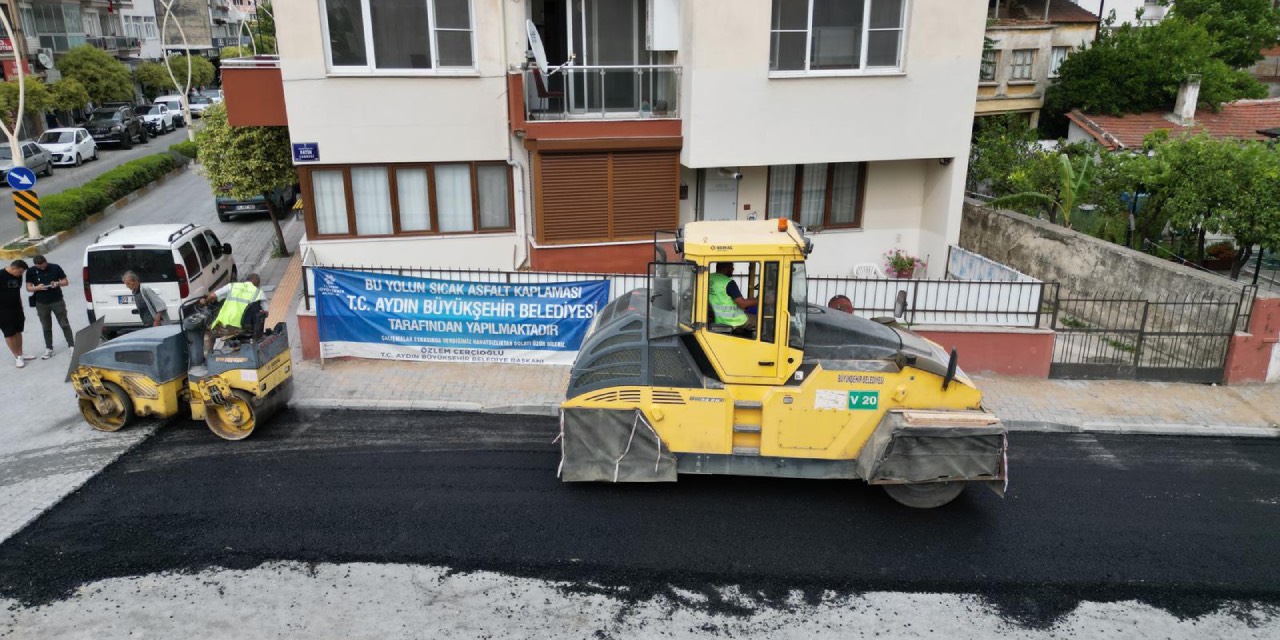 Aydın Büyükşehir’den Söke’de yol yenileme çalışması
