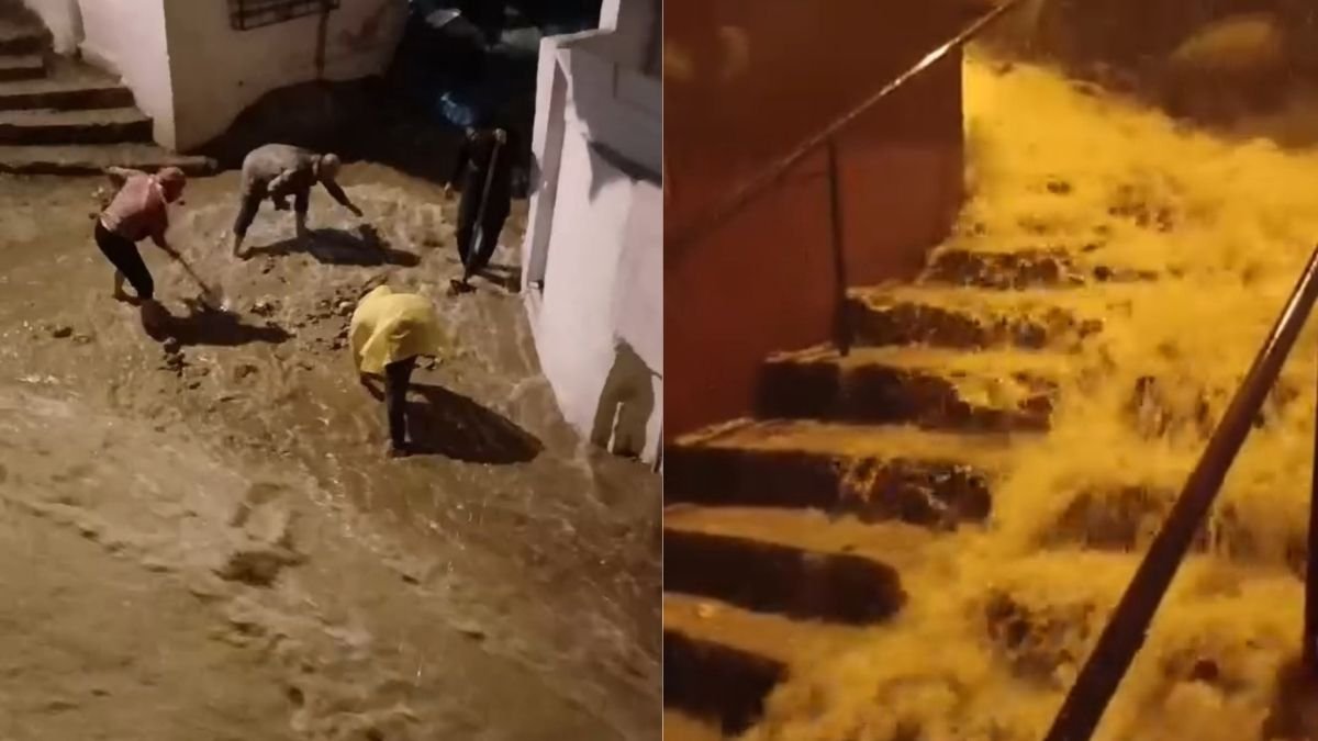 Hatay gece boyu kabusu yaşadı:  Yol çöktü, araçlar göçüğe sürüklendi
