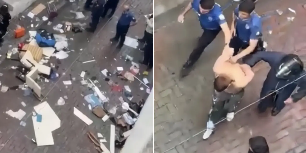 Kağıthane'de balkondan eşya yağdı! Annesinin gidişine dayanamadı, evi savaş alanına çevirdi