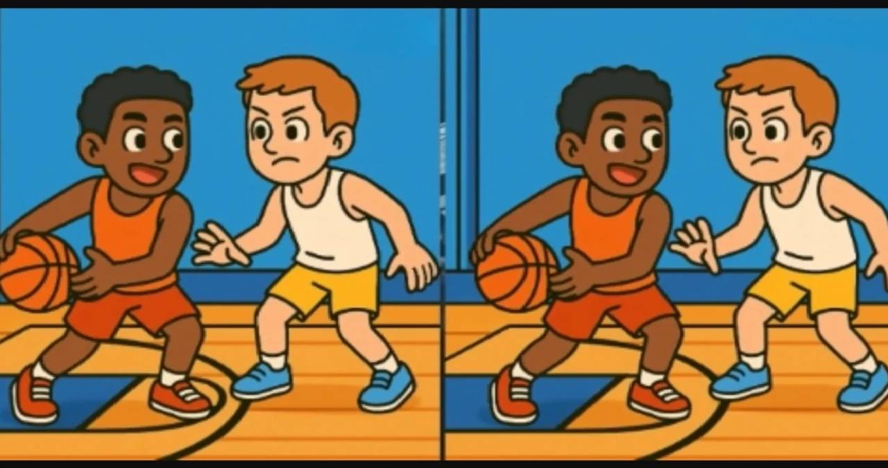 Dikkatine güvenenler buraya: Basketbolcular arasındaki 3 farkı 14 saniyede bulabilir misin?