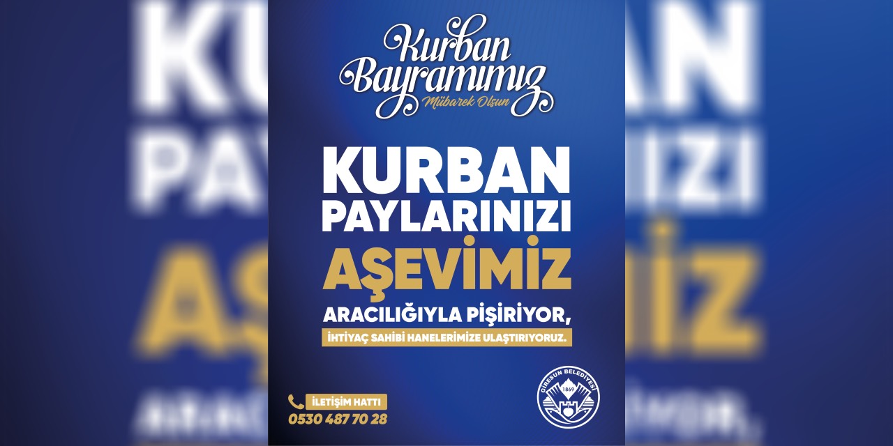 Giresun Belediyesi kurban eti bağışlarını kabul edecek