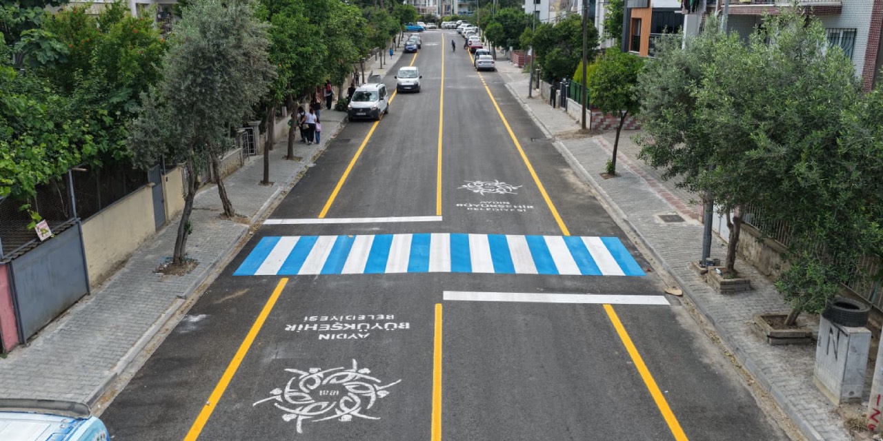 Efeler’de yol yenileme çalışmaları tamamlandı