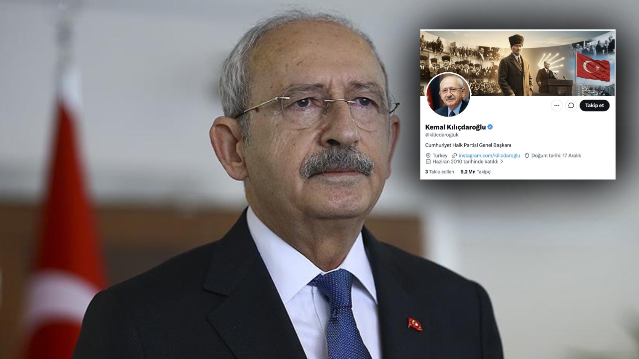 Kılıçdaroğlu'ndan X biyografisi değişimi: 'CHP Genel Başkanı' olarak güncelledi!