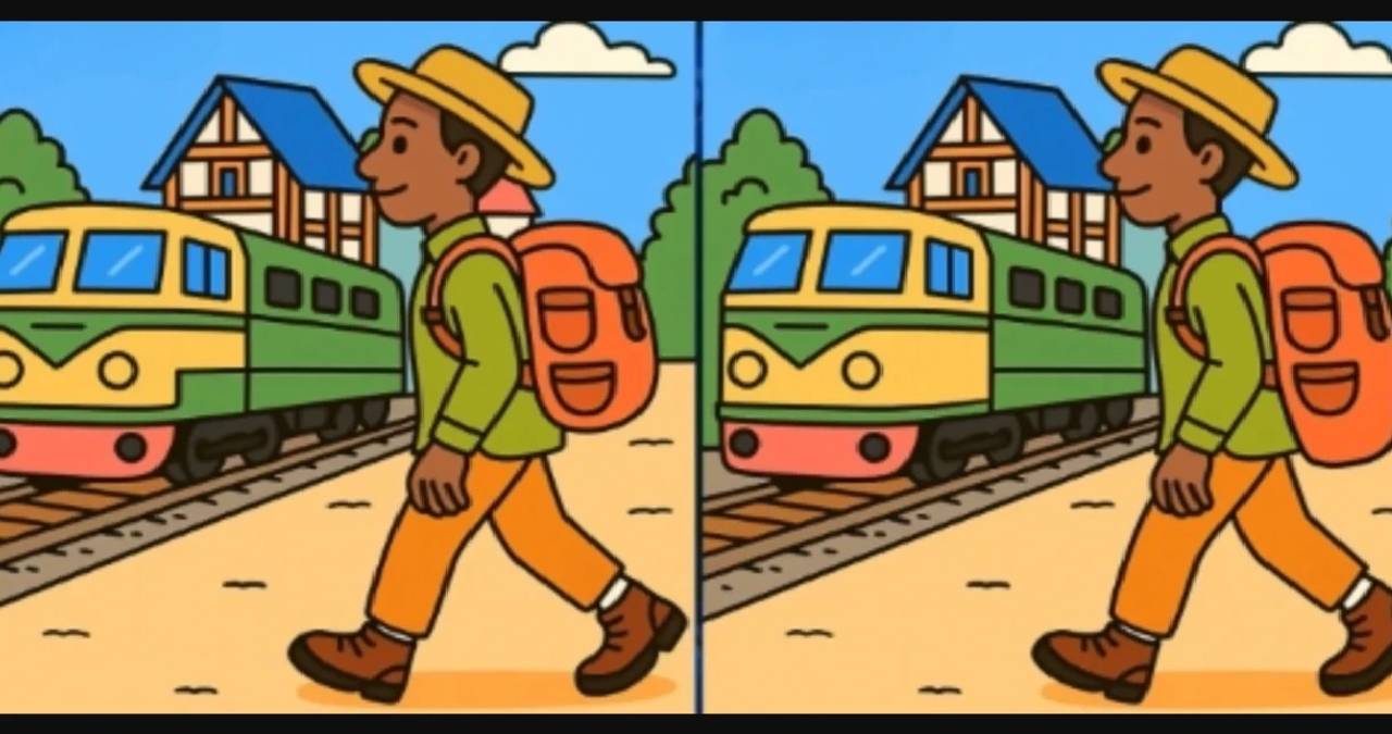 Zeka sınırlarını zorlayan test: Sadece üstün dikkat sahipleri tren yolundaki 3 farkı 17 saniyede seçebiliyor!