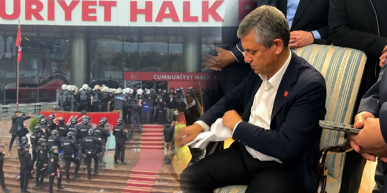 Özgür Özel, kendisine getirilen tebligatı paramparça etti: "Bunun için yıktılar baba ocağını"