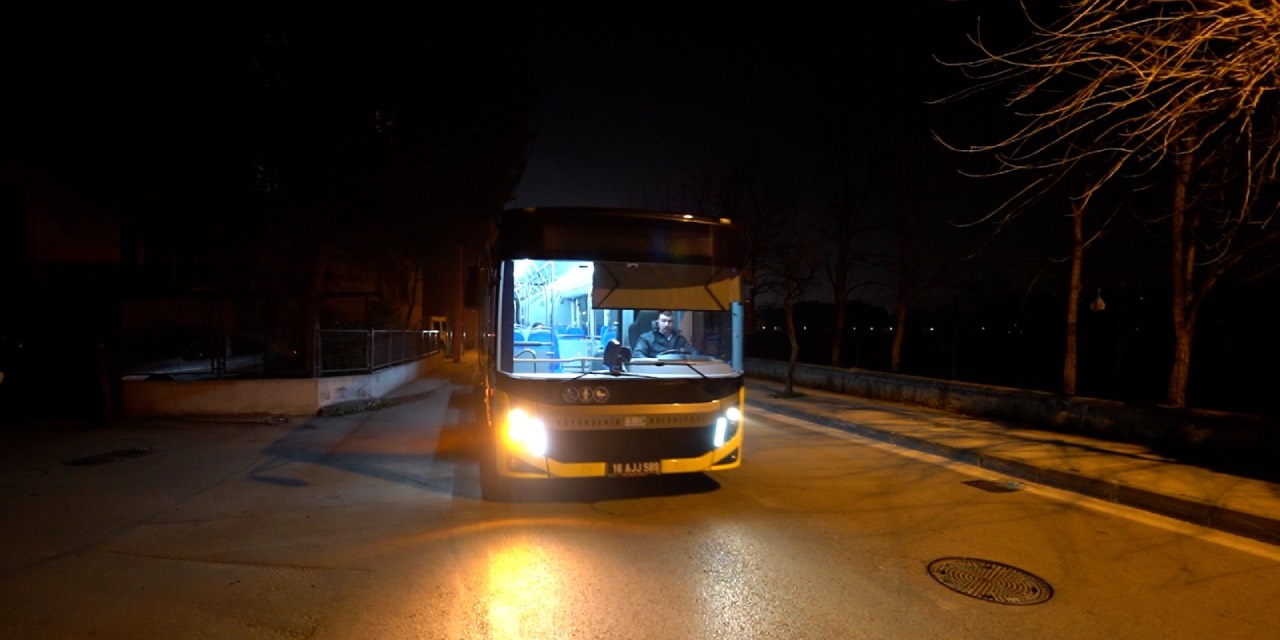 Bursa’da gece ulaşım hizmeti otobüs seferleriyle sürdürülecek