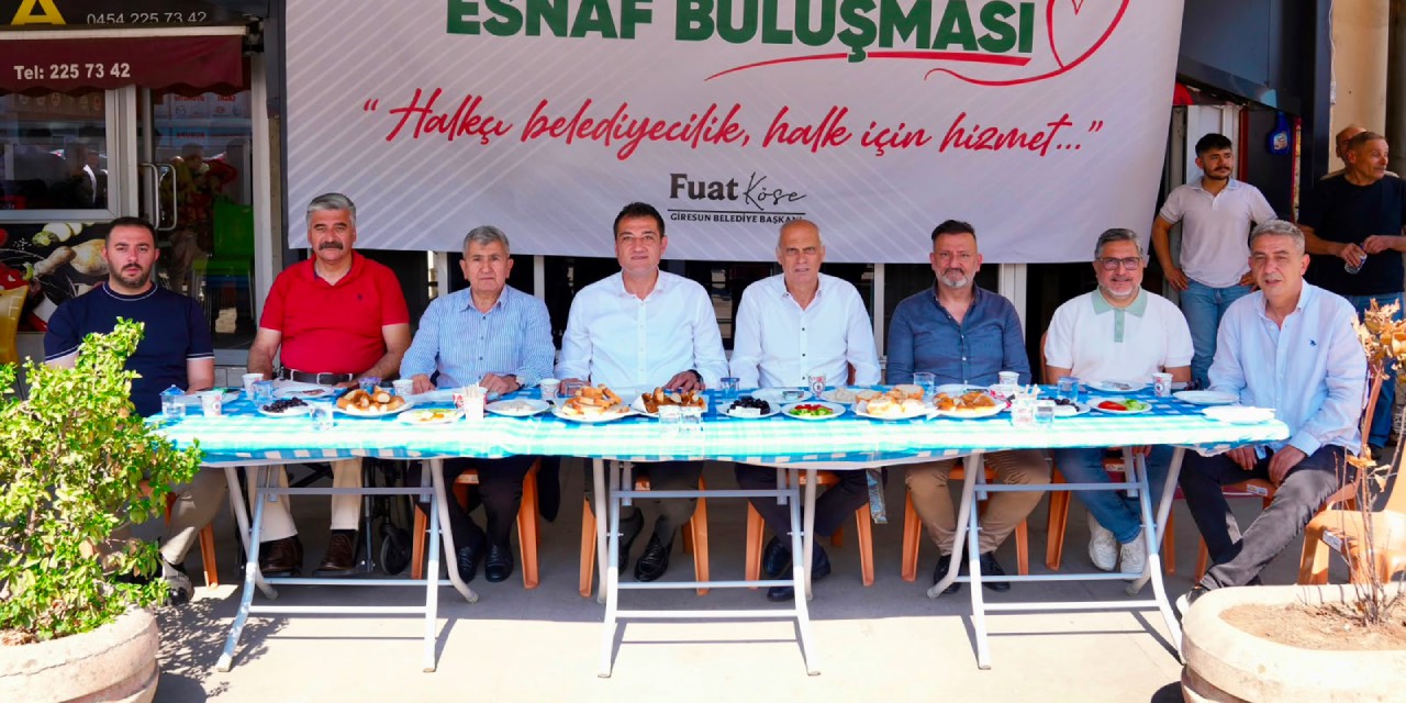 Giresun Belediye Başkanı Köse sanayi esnafıyla bir araya geldi