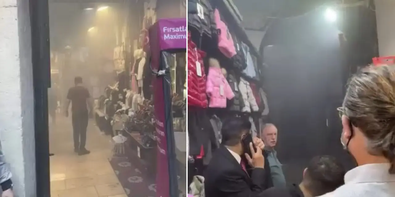 Tarihi Kapalıçarşı'da korkutan yangın: Ekipler müdahale ediyor