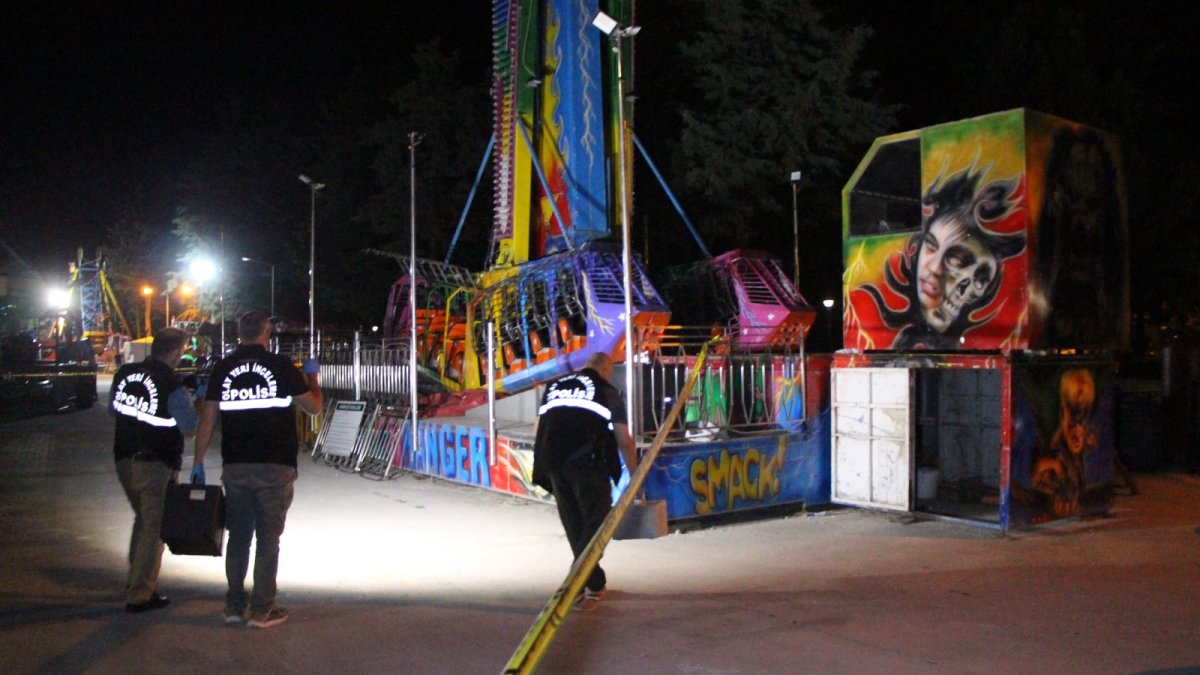 Amasya'da lunaparkta feci ölüm: O anlar ortaya çıktı