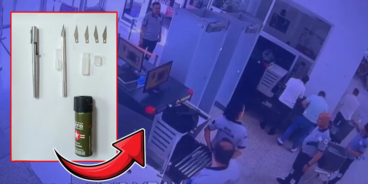 Adliyede alarm! Çantasından kalem görünümlü silah çıktı: Savunmasında suçu eşine attı