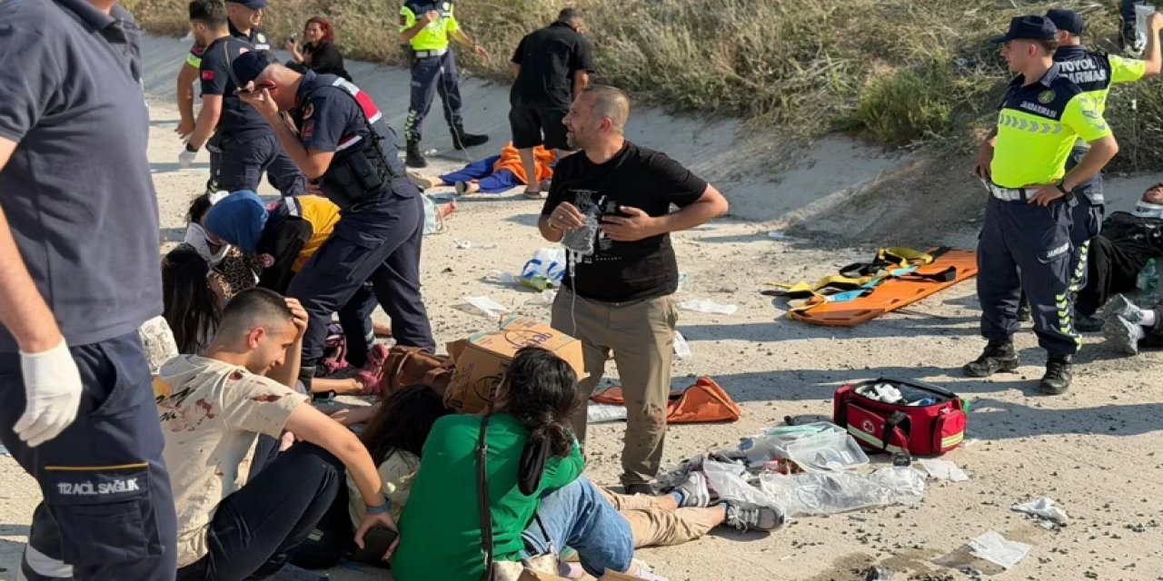 Aksaray'da facia: Yolcu otobüsü devrildi! Çok sayıda yaralı var