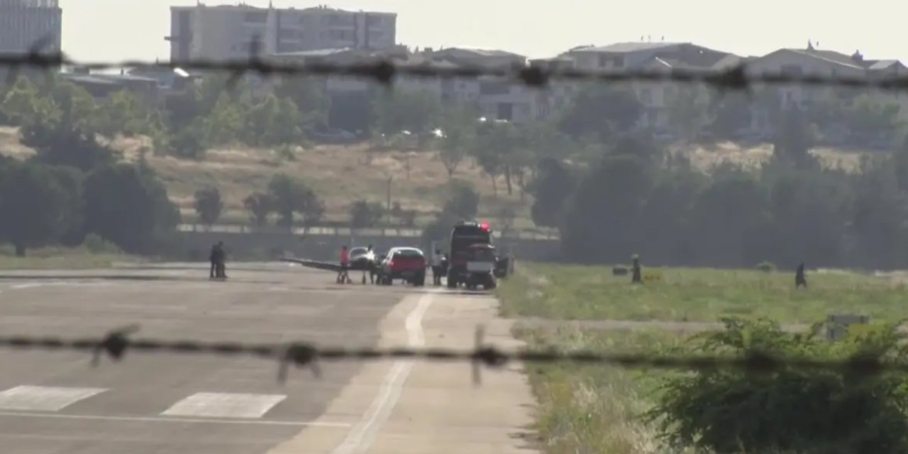 Bursa'daki havaalanında korkutan anlar: İniş takımları açılmadı, alarm verildi