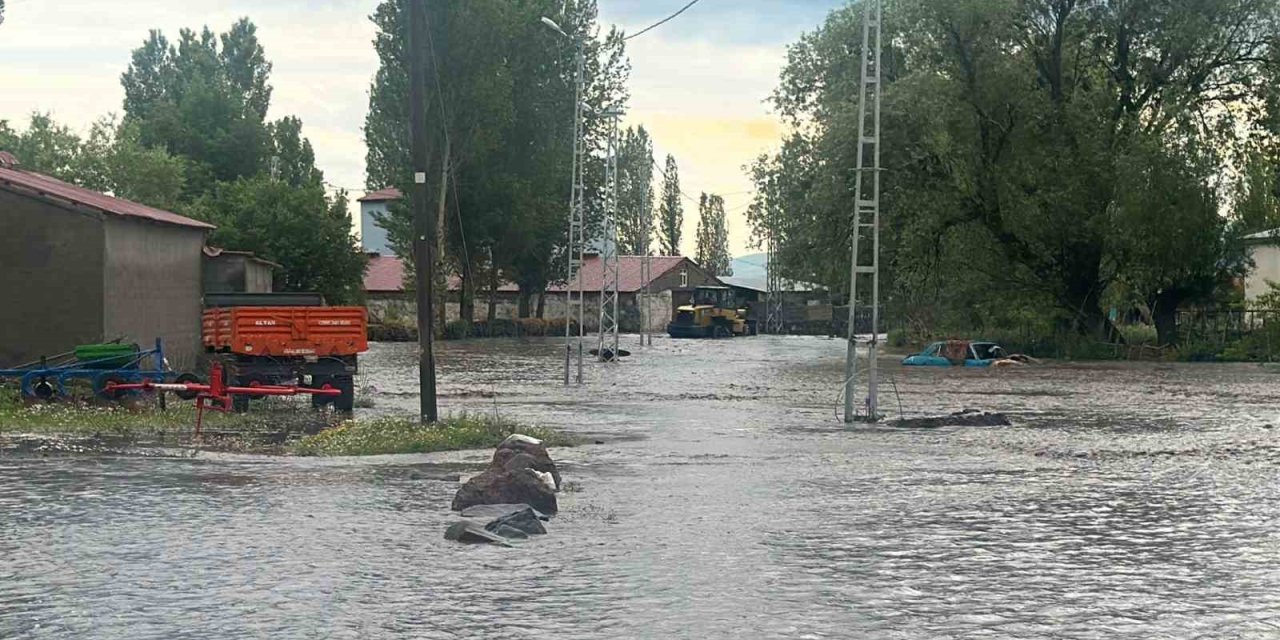 Kars'ta yaşlı çift sele kapıldı
