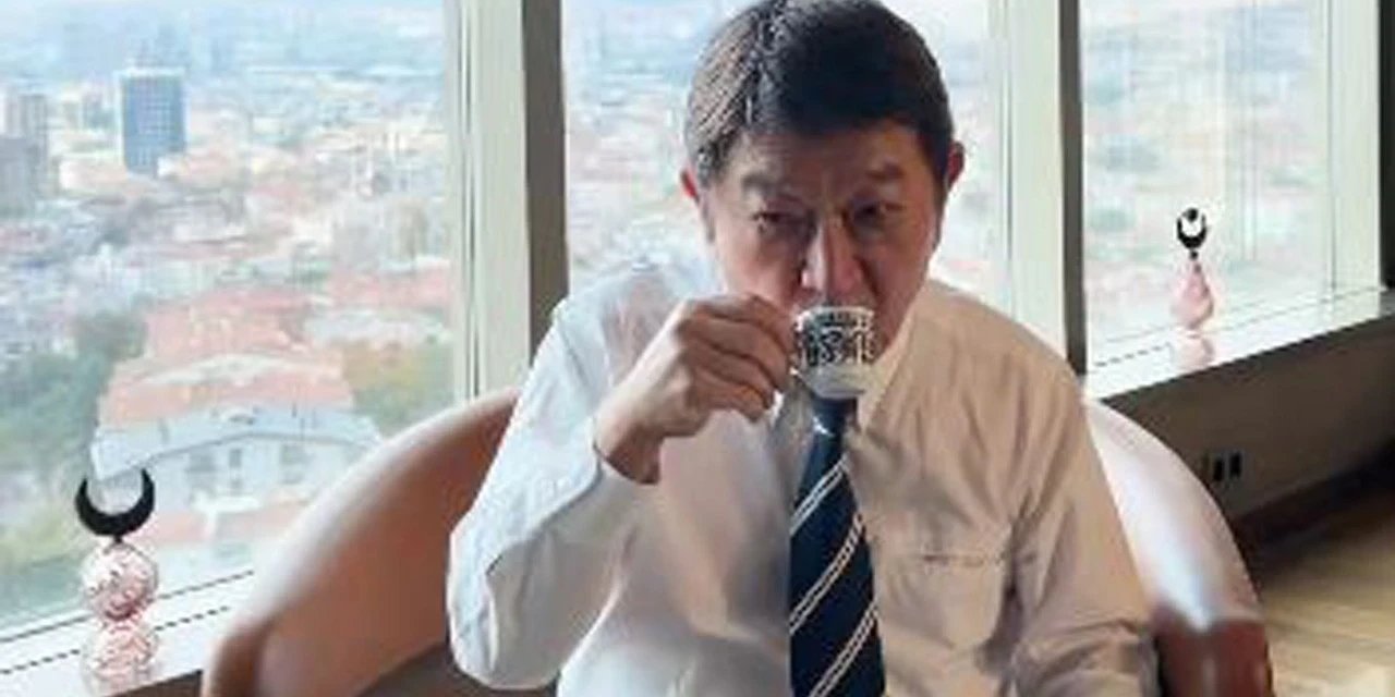 Ankara'da Türk kahvesi içen Japon bakandan dikkat çeken paylaşım
