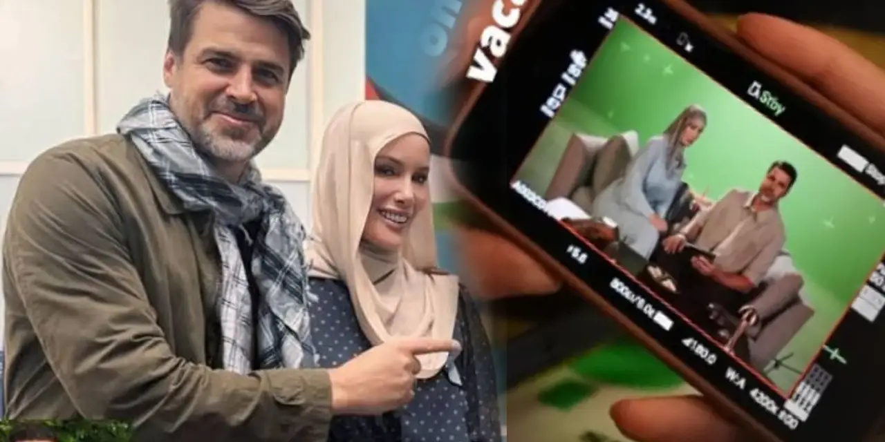 Gamze Özçelik eşi Reshad Strik ile kamera karşısına geçti