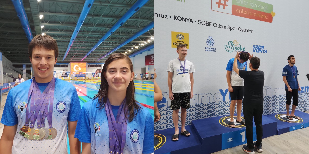Eskişehirli özel sporculardan Türkiye Şampiyonası’nda çifte başarı