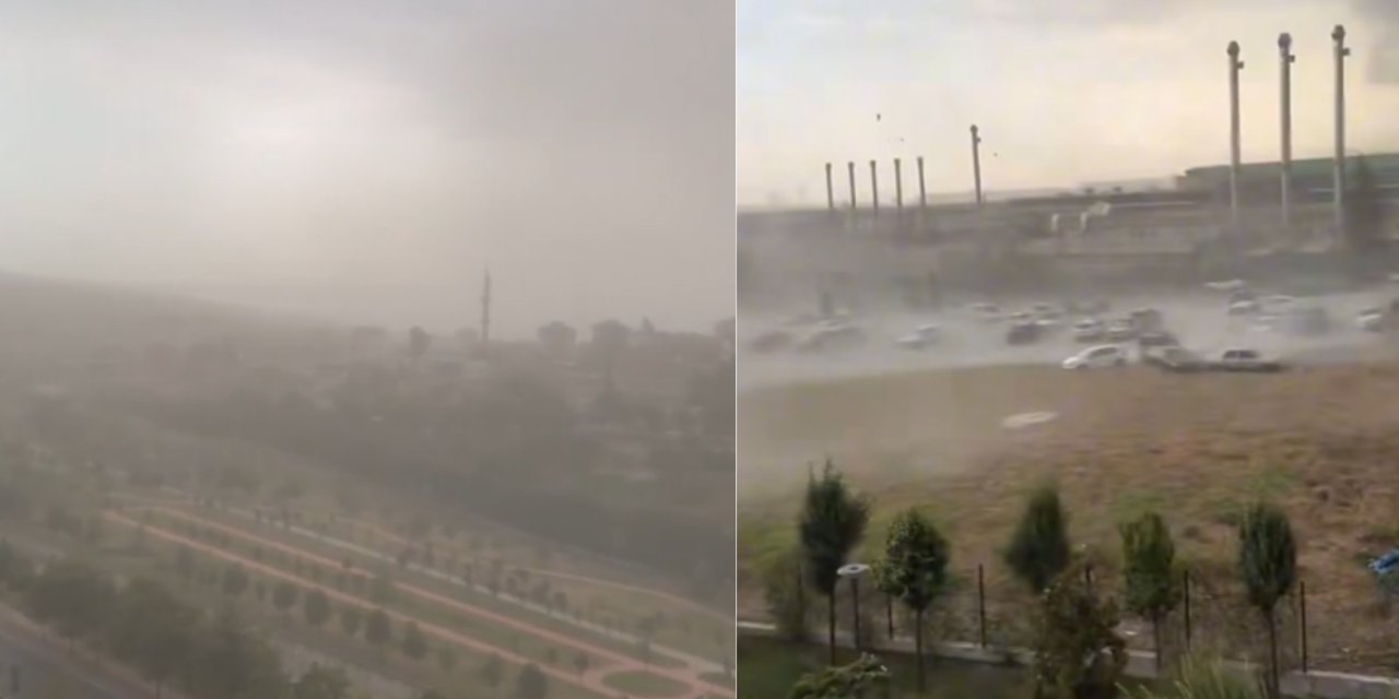 İstanbul'da fırtına başladı! Meteoroloji uyarmıştı