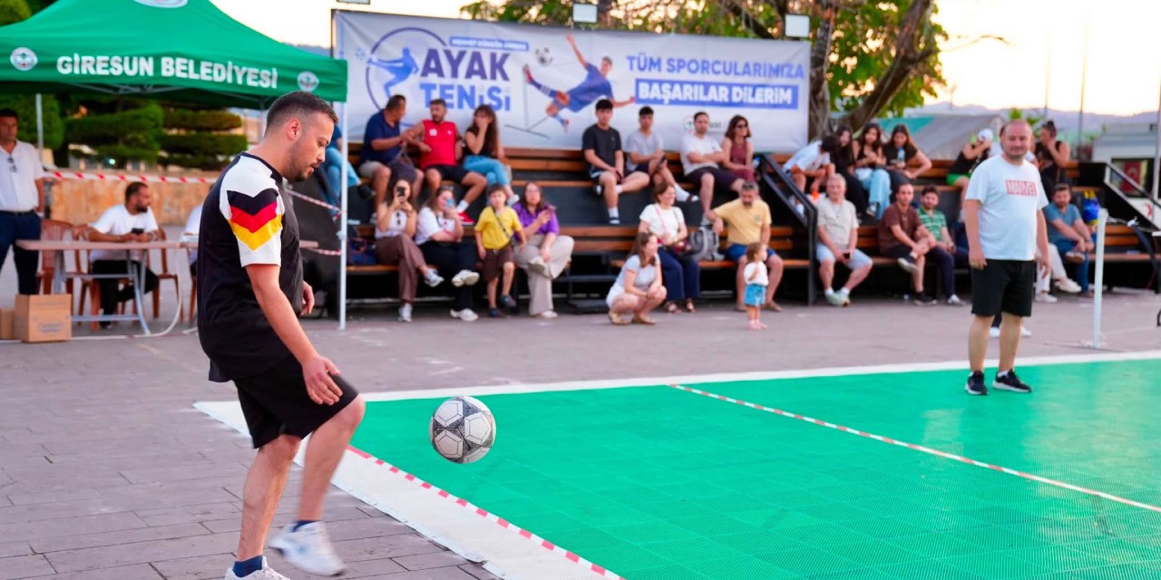 Giresun’da Ayak Tenisi Turnuvası başladı
