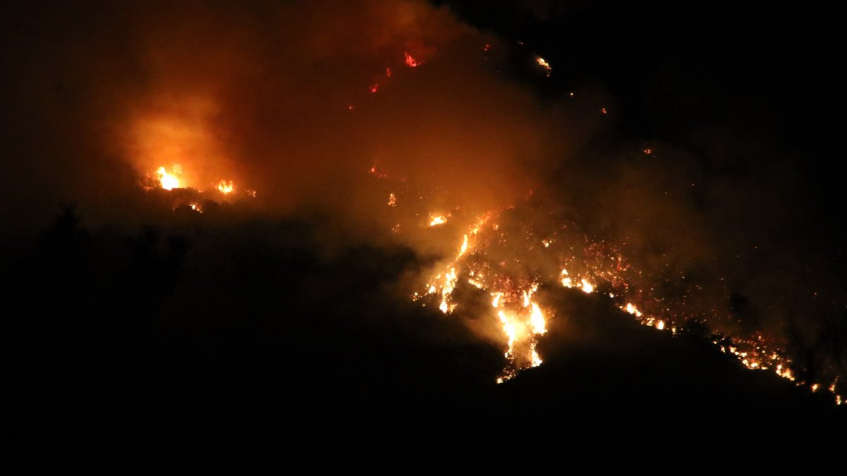 Antalya alevlere teslim: Kaş'daki orman yangınıyla mücadele sürüyor