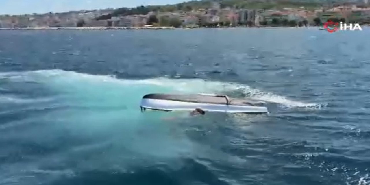 Yalova açıklarında facianın eşiğinden dönüldü